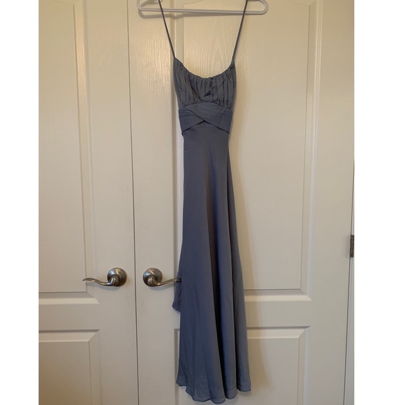 Hello Molly Jane Midi Dress Dusty Blue XS - Picture 4 of 5